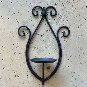 Wrought iron Longaberger wall sconce 9 3/4” wide x 15” long